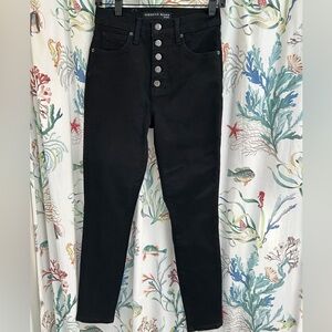 Veronica Beard Maera High Rise Skinny Jeans in Onyx